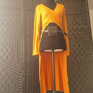 Mustard High-Low Top